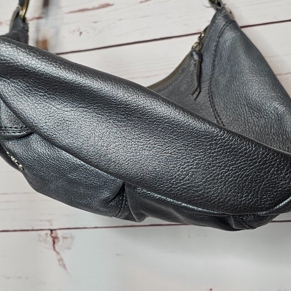 The Sak Metallic Gray Hobo Bag - Picture 8 of 16